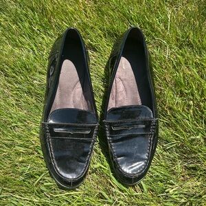 Black Patent Leather Loafers